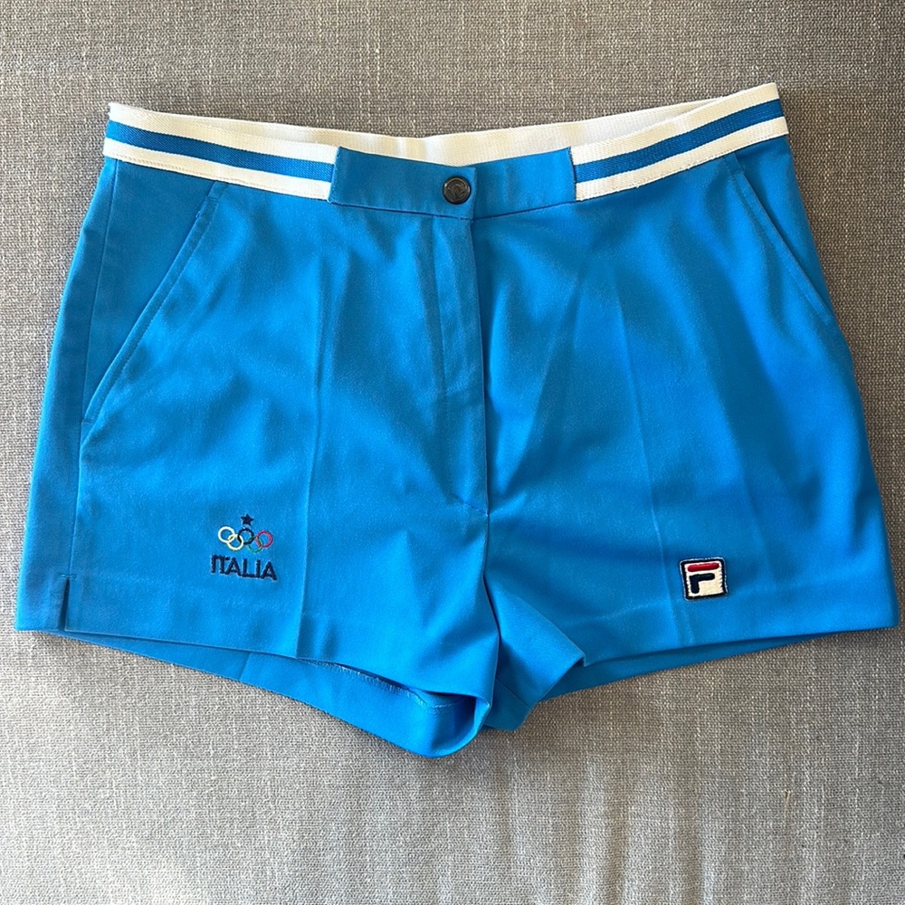Vintage Fila Italia 1997 Olympics Royal Blue Shorts Size 8